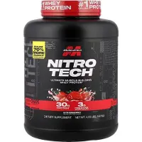 Muscletech , Nitro Tech, Protéine de Lactosérum, Fraise, 4 lb (1,81 kg)