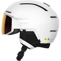 Salomon - Casque à visière photochromique - Driver Prime Sigma Photo Mips White en Laine - Taille M - Blanc
