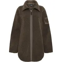 Didriksons Umi, manteau polaire, femme, brun foncé