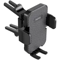 Hama Support de téléphone portable de voiture pour aération ronde, Support pour smartphone, Noir