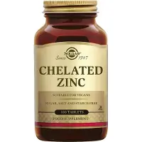 Solgar Zinc chélaté - 100 comprimés