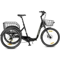 Monty E-trike Rocket 1e 24´´ Sunrace 2026 Electric Bike Noir M / 540Wh