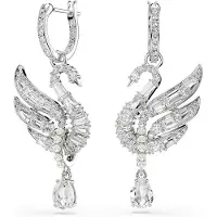 Swarovski Boucles d'oreilles 'Swan' argent