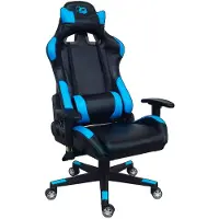 Deep Gaming Chaise de jeu Deep Command 180 Noir Bleu