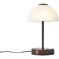 QAZQA Lampe de table design bronze foncé avec LED à intensité variable - Joya