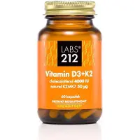 Labs212 Compléments alimentaires Vitamin D3 4000 Iu I K2 (60 gélules) BI7922