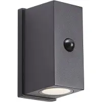 QAZQA Applique murale noire avec capteur à 4 niveaux, magnétique et rechargeable avec LED - Baleno