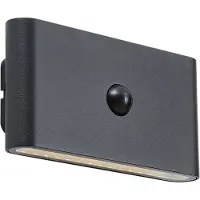 QAZQA Applique murale noire avec capteur à 4 niveaux, magnétique et rechargeable avec LED - Batt