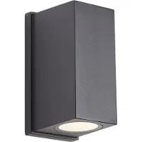 QAZQA Applique murale noire magnétique avec LED rechargeable - Baleno