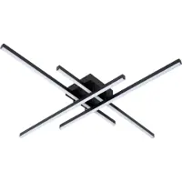 Lucide Lampe de plafond moderne Novak noir dimmable