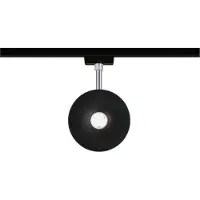 Paulmann URail : Spot encastré sur rail, modèle Sphere, 600 lumens, 7,4 watts, 4000K, variateur intégré, 230V, finition noire mate