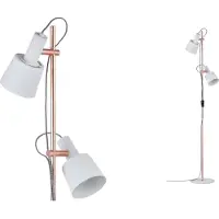 Paulmann Lampadaire , Haldar, Blanc, Salon / séjour, Métal, Moderne