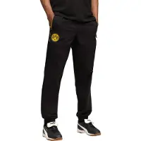 Puma Hommes, Bas de sport, BVB PUMATECH Woven Pants (XXL), Noir, Jaune