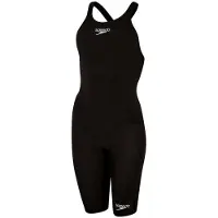 Speedo Fastskin Lzr Ignite Kneeskin Open Back Competition Swimsuit Noir UK 30 Femme