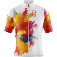 Otso Colors Short Sleeve Jersey Blanc S Homme