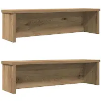vidaXL Étagères de cuisine Empilables 2 pcs. Chêne Artisan 50x15x16 cm