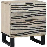 vidaXL Cabinet de chevet avec tiroir Blanc et noir 40 x 33 x 46 cm
