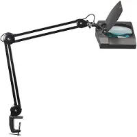 MAUL Lampe LED à loupe MAULvitrum, 6500 Kelvin, noir
