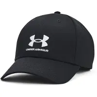 Under Armour pour homme. 1381645 Casquette Lockup de marque noire (OSFA), Casuel, Sport, Polyester