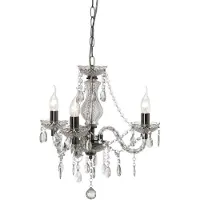 TRIO Lustre Luster Crystal 40cm 3 lumières transparentes