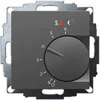 Eberle Régulateur d'ambiance encastré UTE 2800 Anthracite 55x55, 5-30C, AC 230V