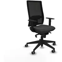 Piqueras Y Crespo chaise de bureau 1D066G0 gris foncé