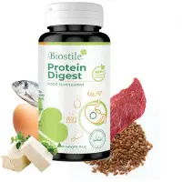 Biostile Protein Digest – Enzymes digestives avec lactase pour une absorption optimale des nutriments