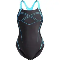 Arena Maillot de bain 'Graphic Pro Back' aqua / noir