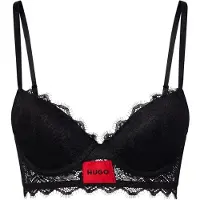 HUGO 10269292 Push Up Bra Noir 85 / B Femme