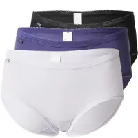 Sloggi Slip 'Basic+' indigo / noir chiné / blanc