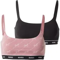 HUGO 50545712 Bralette Red Bra 2 Units Noir,Rose S Femme