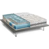 Talamo Italia Agnosine - Matelas Simple, 190x80x25h cm Blanc, Déhoussable Italy