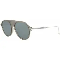 Thom Browne Lunettes de soleil unie TB-809-B-GRY-SLV-55-AF Ø 55 mm