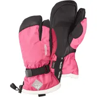 Hestra Gauntlet 3 doigts gants de ski, junior, rose