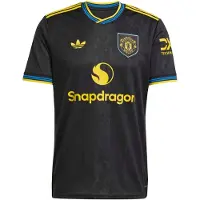 Adidas Manchester United Third 25-26 Homme - Jerseys/Réplicas, Noir - Taille M - Poly Jersey