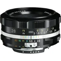 Voigtländer Color Skopar F2.8 28 mm SLII-S Nikon noir