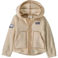 Patagonia - Polaire à col montant - Baby Retro Pile Jkt Live Simply Whale Patch: Dark Natural - Taille Enfant 3 ans - Beige