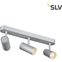 SLV LED Deckenleuchte Noblo 3x8W 2700K 3x600lm in Grau 3-flammig (600 lm)