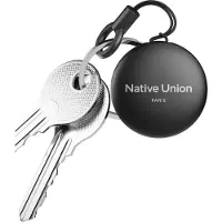 Native Union , traceur Bluetooth compatible avec Apple Find My, avec fonction sonnerie, IP53, noir