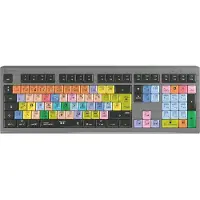 Logickeyboard LKB-LOGXP2-A2M-UK - Pleine taille (100%) - USB - Commutateur à clé en ciseaux - QWERTY - Noir