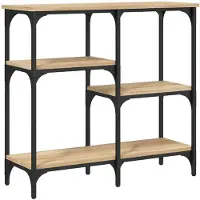 vidaXL Table console Chêne Sonoma 80x29x75 cm Bois d'ingénierie