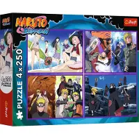 Trefl 4 Puzzles - Les Aventures de Naruto Uzumaki