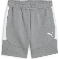 Puma Short teamEVOSTRIPE pour homme, gris chiné argent, taille XS