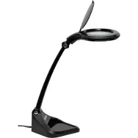 MAUL Lampe loupe LED MAULiris, puissance 7 W, 470 lm, lentille à 3 et 12 dioptries, dimmable, noir