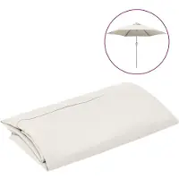 vidaXL Housse de rechange pour parasol sable blanc 300 cm