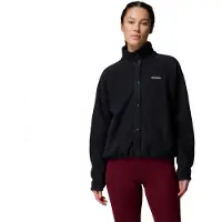 Columbia Jasper Ridge Pebbled Snap Full Zip Fleece Noir XS Femme