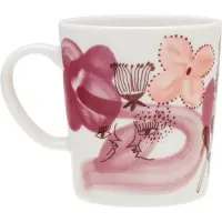 Arabia Kukkamaa Pink Ribbon Mug, 0.3L, Tasse, Pink