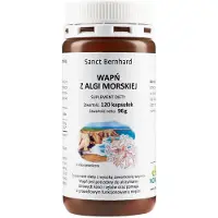 Kräuterhaus Sanct Bernhard Compléments alimentaires calcium d'algues marines (120 gélules) 5242