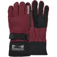 Didriksons Lovas, gants, junior, rouge foncé