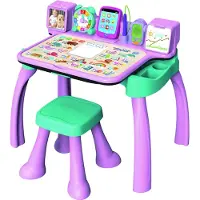 Vtech Jeu électronique MagiBureau interactif et musical 6 en 1 Rose